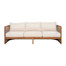 Christopher Knight Home Ayla 7-Seater Patio Furniture Set with Coffee Table, Set of 4 Outdoor Swivel Accent Chair and Sofa Set, 6 Piece Outdoor Acacia Wood Conversation Set with Cushion, Teak+Beige