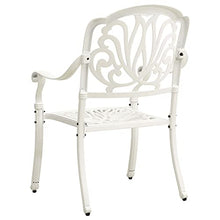 LKJVFCPW 3 Piece Outdoor Bistro Set, Cast Aluminum Patio Furniture for Garden, Backyard, Balcony, White