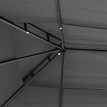 HKTMGDNG 10x13 ft Metal Gazebo, Double Tier Canopy for Patio Garden