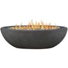Home Square 2-Piece Set with Large Oval LP Metal Fire Bowl & Fire Glass