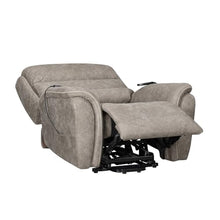 Folu Power Lift Recliner Chair with Heat and Massage, Gray Polyester Blend