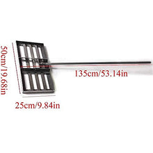 Aikimfuly Lawn Level Rake Lawn Leveling Rake, 4.5 FT Lawn Leveling Rake with Stainless Steel Pole, Level Soil Or Dirt Ground Surfaces Easily, Suit for Garden Backyard Golf/Lawn