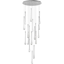 ET2 Stillo 27W 18 LED Pendant Light 18" Tall 25.5" Wide Satin Nickel Finish Silver