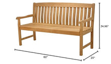 TeakFurnitureOutlet Devon 5 Feet Bench A-Grade Teak Luxurious Outdoor Garden Patio