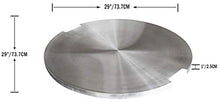 Elementi Lunar Bowl Fire Pit Bundle Outdoor Firepit Set Includes 42” Natural Gas Concrete Firepit Bowl, Glass Windscreen, Stainless Steel Cover, Canvas Cover, Lava Rocks