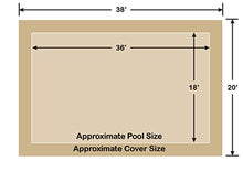 Loop-Loc Rectangle Pool Safety Cover 18' x 36' Tan Super Dense Mesh