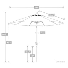 OROTLECT 108'' Market Umbrella