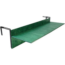 Balcony Bar Table for Railings, Outdoor Folding Deck Rail Table for Patio, Balcony Hanging Desk for Many Railings Compatible, Wooden Bar Serving Table for Porch (Verde, XL: 47.3 x 11.8 inches)