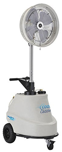 HydroMist Cool Caddie Portable Misting Fan, 18 Inch, 16-Gallon, Beige