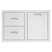 TrueFlame 33-Inch 2-Drawer & Vented LP Tank Pullout Drawer Combo