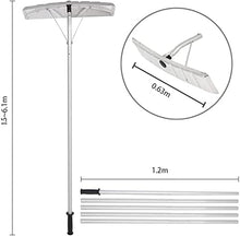 5JJJLOOOPP snow rake for roof snow shovel snow removal tool 1.5m-6.1m version pipe telescopic lock type snow removal shovel