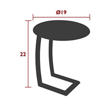 Fermob Alizé Side Table Aluminium Storm Grey 55.4 x 48 cm