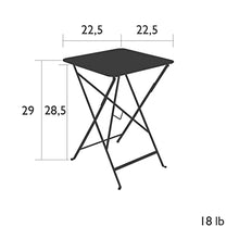 Fermob Bistro Table 22" x 22" - Liquorice