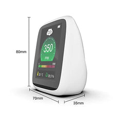 JSEIAJB Air Quality Monitor Gas Analyzer Carbon Dioxider Meter Temperature Humidity Monitor CO2 Detector NDIR Restaurants CO2 Monitor