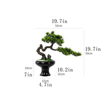 Artificial Bonsai Simulation Bonsai Tree Indoor Artificial Bonsai Trees Home Living Room Lobby Hotel Desktop Decoration Welcome Pine Bonsai Plant for Home Office (Color : A)