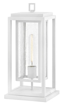 Hinkley Republic Medium Outdoor Pier Mount Lantern, Textured White Finish