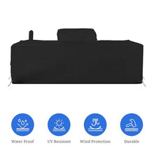 Covers & all Outdoor Kitchen Island Cover, Customize Left Right & Straight Shapes,12 Oz Waterproof UV & Weather Resistant Patio BBQ Grill Island protector with Handles Air Vents (Black)