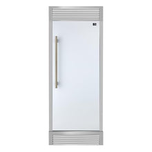 Forno Maderno 28Inch Convertible Refrigerator in White, 13.6 cu.ft, Right Swing with Decorative Trim Grill