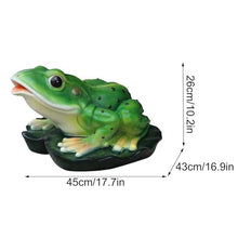 Garden Pond Spitters, Pond Fountains, Whimsical Deocorative Pond Water Feature Accent, with Water Pump and Hose, for Garden Courtyard, Outdoor Decoration (Green B)