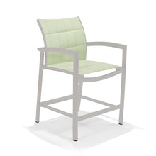 Winston Whitlock Padded Sling Balcony Height Stool Coastal Mist/Jinga Sea Mist & White Mesh