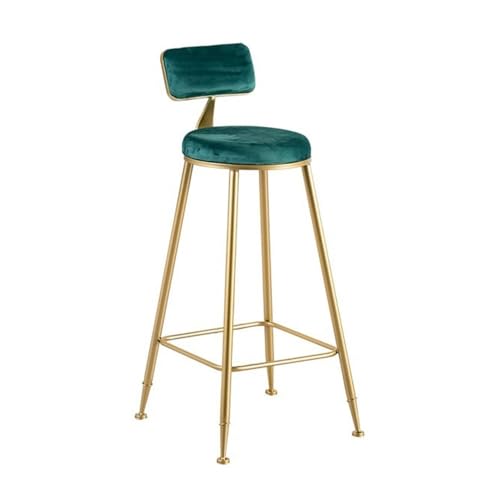YXIANG56Q Bar Stools Green Iron Bar Stools for Home Use Casual Restaurant Bar High Chair 2 Piece Set Bar Chairs