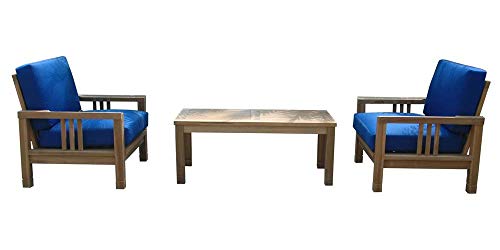 Anderson Teak SET-257 - No Cushion South Bay Deep Seating Collection