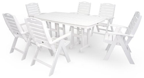 Trex Outdoor Furniture Yacht Club Highback 7-Piece Dining Set