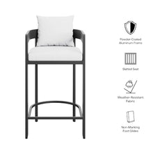Modway Tahoe Outdoor Patio Bar Height Chair in White