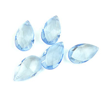 38mm/50mm/63mm/76mm/89mm Blue Tear Drop Glass Crystal Prism DIY Pendant Chandelier Jewelry Suncatcher Spacer Faceted,89mm 20pcs
