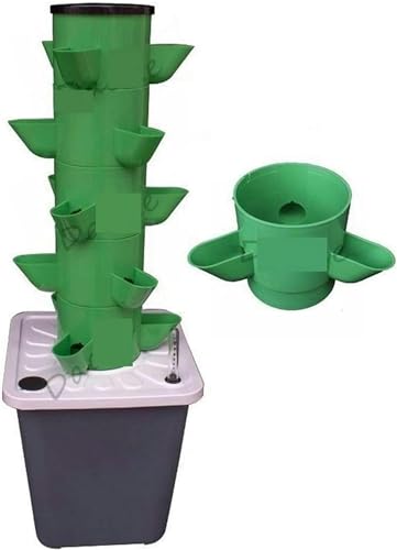 FLTRGO Hydroponics Growing System Garden Hydroponic Soilless Cultivation Kits DIY Balcony Dimensional Planting Column Pp Colonization Cups Vegetable Grow Tower Indoor Garden