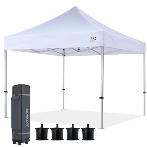 ABCCANOPY Aluminum Pop Up Canopy Tent 10x10 White