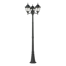 ELK Lighting 45089/3 Central Square Collection 3 Light Outdoor Post Light, 91 x 26 x 26, Textured Matte Black