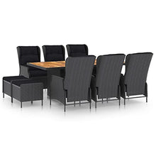 QINXIXINAIXI Garden Dining Set Natural Wood Solid Acacia Medium Outdoor Patio Sets Furniture Poolside Stylish