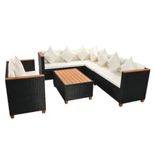 AMBERARD Patio Furniture Set Set of 5 Black Furniture Set
