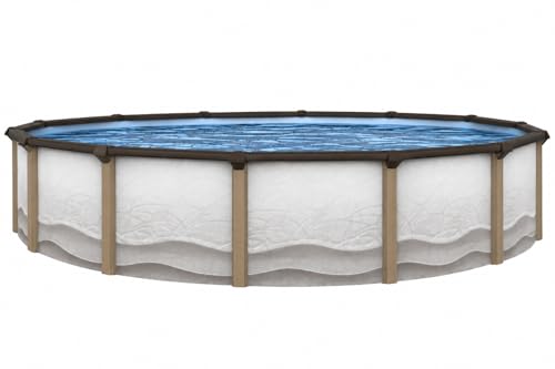 Lake Effect Pools 'Cozumel' 27 ft Round Above Ground Swimming Pool