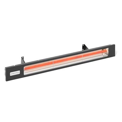 Infratech SL-4024 BL Slimline Series Single Element Electric Patio Heater 63.5" Long, 4000 Watts, 240 Volts, Black Finish