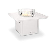 POLYWOOD® Nautical 42" Fire Pit Table in White