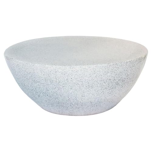 Seasonal Living Ceramic Bowness Modern Coffee Table in Charcoal Gray
