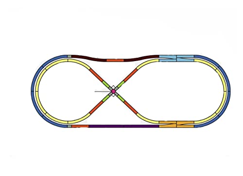 Rokuhan Layout Plan K Complete Track Set 51.1" x 19.6