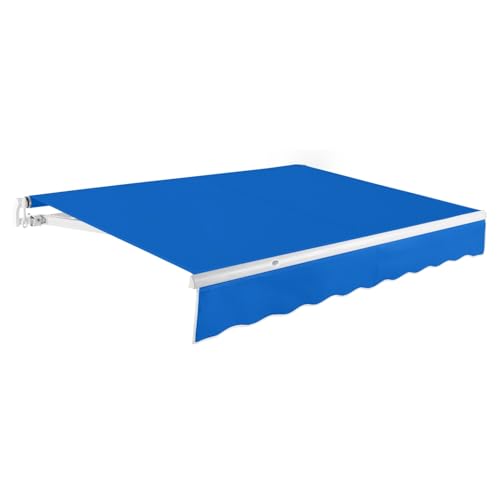 Awntech 20' Maui Manual (20' x 10') Retractable Patio Awning, Bright Blue