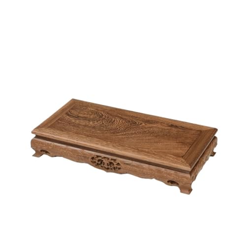 QUANGJN Pcs Plants Saucers Mahogany Base Buddha Statue Base Flower Bonsai Base Solid Wood Tea Set Base Rectangular Base Plant Pot Saucers,