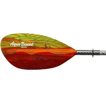AQUA BOUND Whiskey Fiberglass Straight Shaft 4-Piece Kayak Paddle Fuego