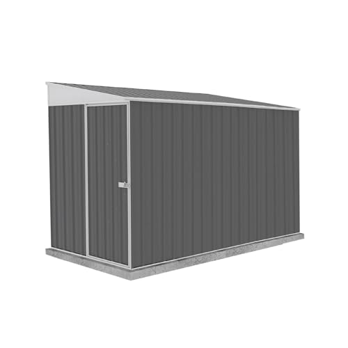 Absco Durango 5' x 10' Metal Bike Shed, Woodland Gray