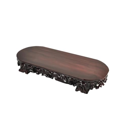 QUANGJN Pcs Plants Saucers Rectangular Round Head Base Solid Wood Base Flower Bonsai Base Vase Base Holder Plant Pot Saucers,