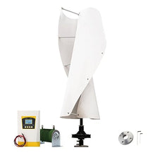 IMOYBBR Wind Turbine Generator, 5kw Wind Turbine Kit Hybrid Mppt Charge Controller 12v 24v 48v Off Grid Wind Power Generator Low Start Wind Speed Permanent Magnet Generator Green White 24V