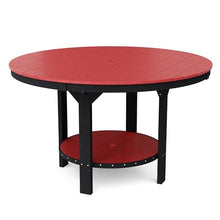 Wildridge Heritage 7-Piece 60" Pub Counter Set, Cardinal Red and Black - Outdoor Weather Resistant Recycled Plastic Furniture for Patio