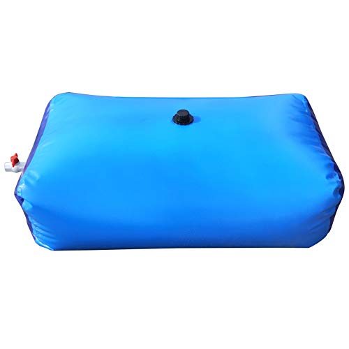 CUTPOIY Foldable Rain Barrel Water Tank Water Bag, Large Portable PVC Flexible Water Storage Container Water Storage Bag, Large Capacity Gardening Water Bag with Faucet, Emergenc, 2000L(528gal)