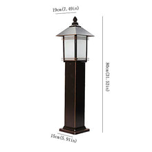 KADELONG External Waterproof Lawn Lights E27 Outdoor Floor Mount Lighting Fixture Villa Garden Waterproof Path Lights Outdoor Landscape Porch Patio Waterproof Yard Lamps H31.52in,Chandelier Lighting