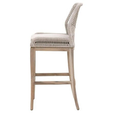 Home Square 30" Fabric Outdoor Barstool Set of 2 Gray