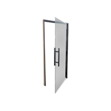 PROSAUNAS Clear & Tinted Glass Sauna Door, Prehung Tinted Glass Sauna Door (Right Hanging, ADA Tinted - Black Alder Frame 36x81)